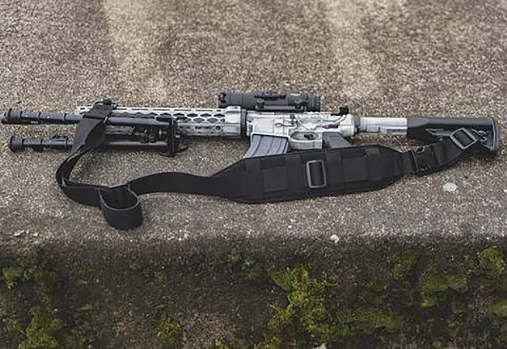 GROV GTSL133  QS HEAVY GUNNER SLNG BLK W/PB SWVLS