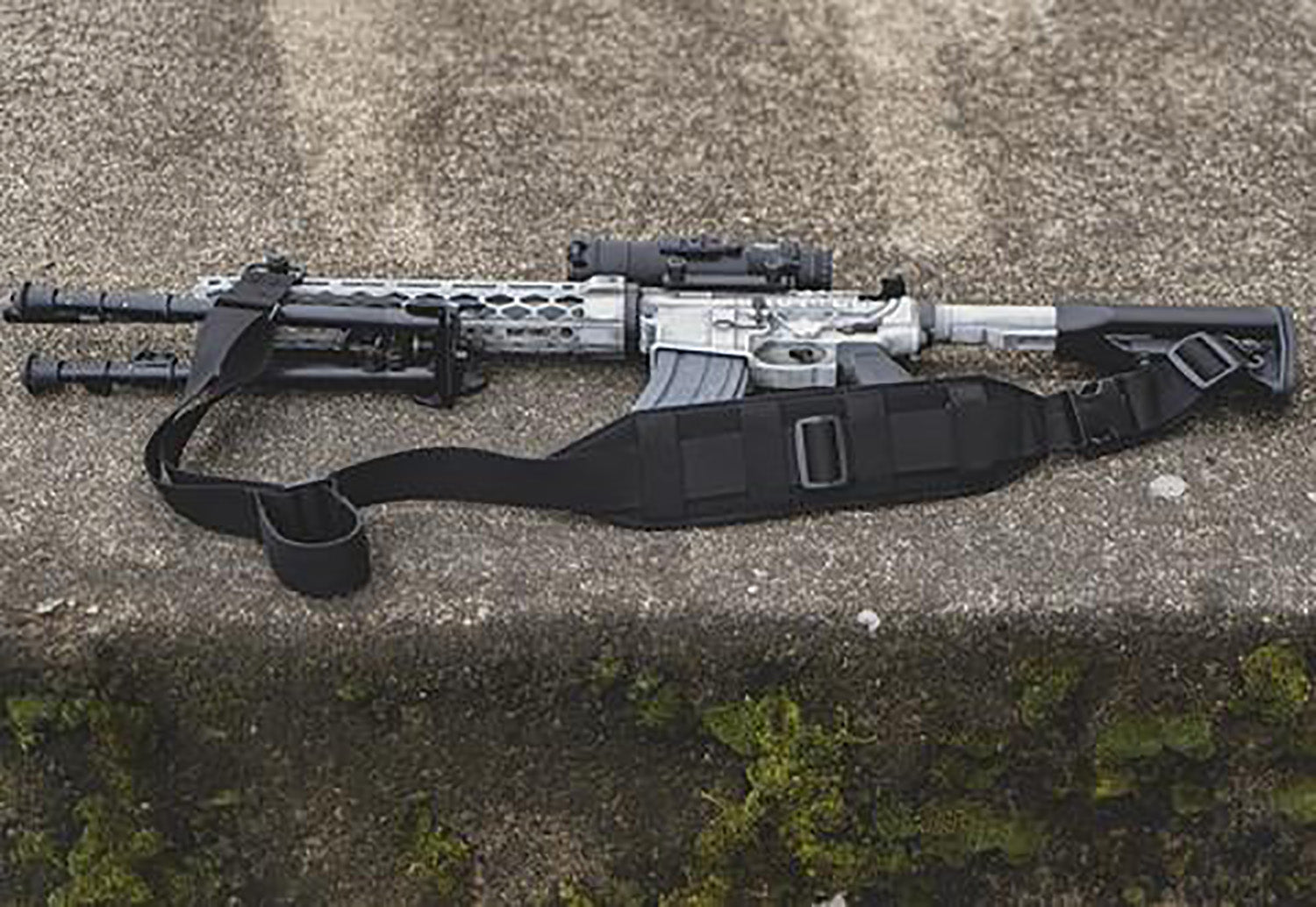 GROV GTSL133  QS HEAVY GUNNER SLNG BLK W/PB SWVLS