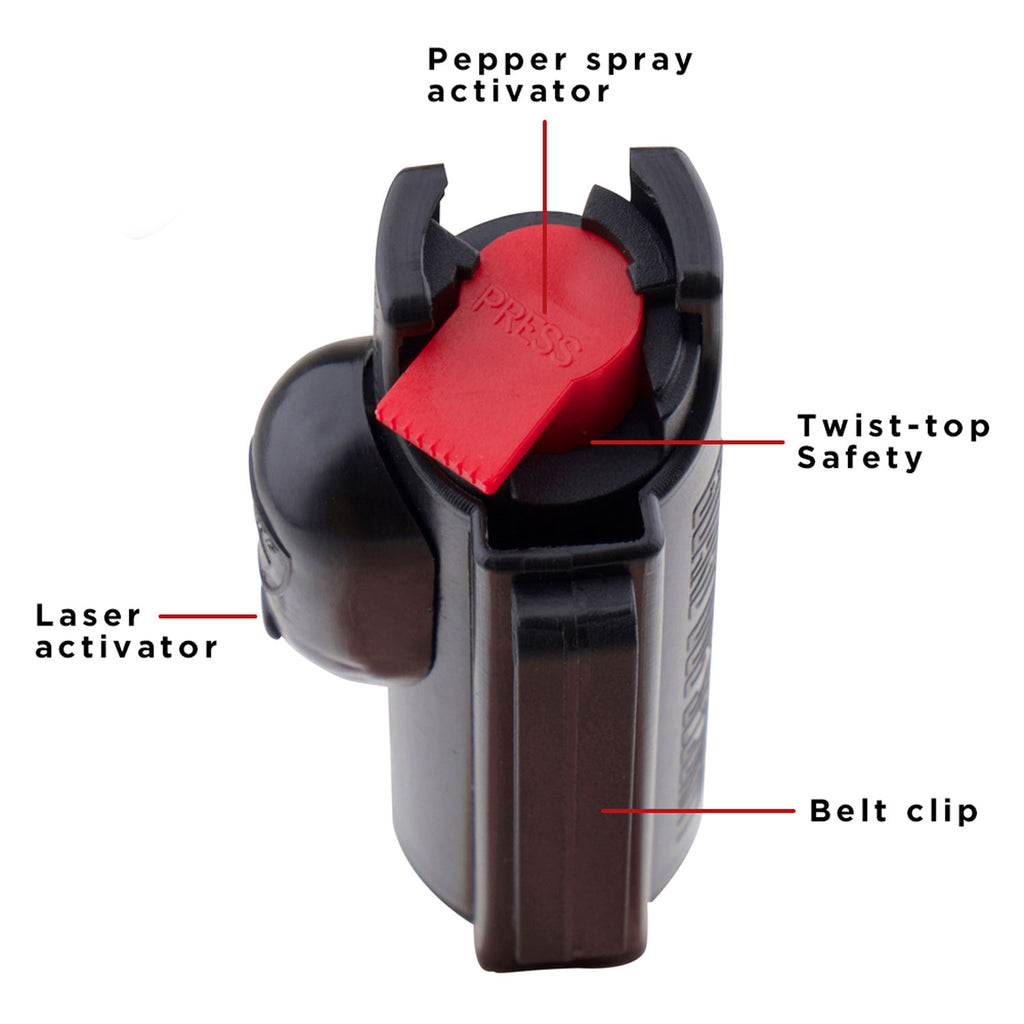 GDOG PS-GDAF-BK     ACCUFIRE PEPPER SPRY W/LSR BLK