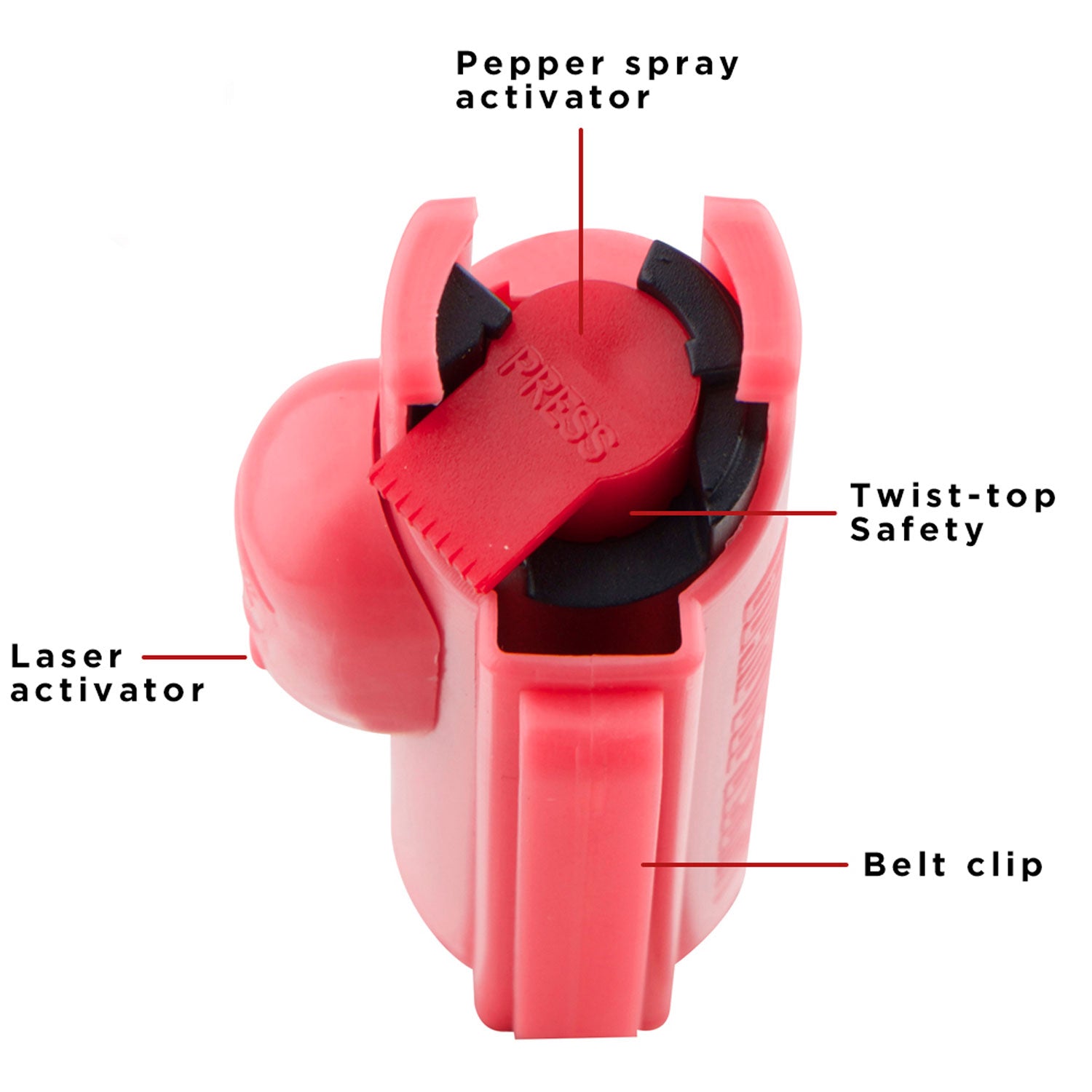 GDOG PS-GDAF-PK     ACCUFIRE PEPPER SPRY W/LSR PNK