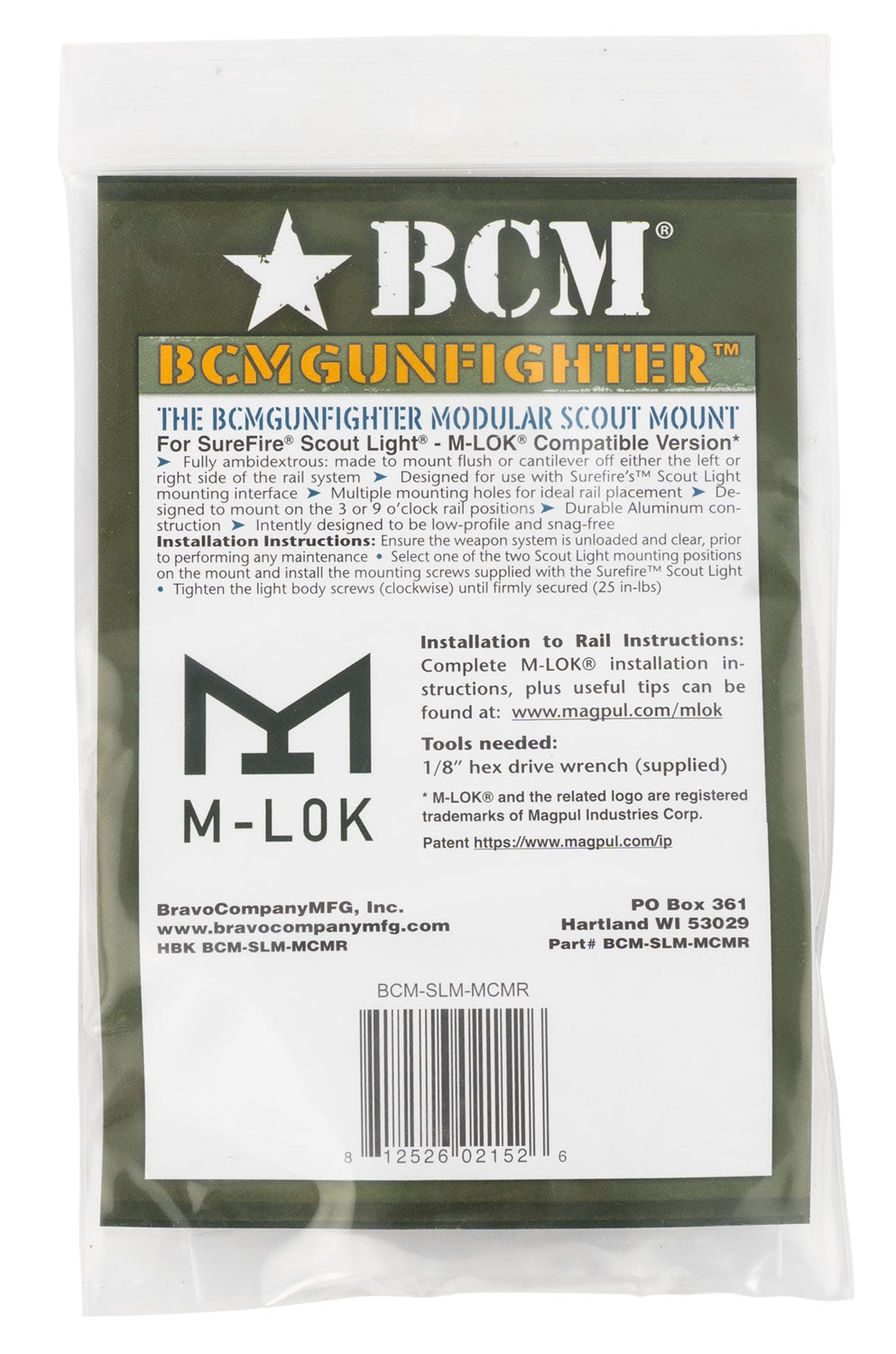 BCM SLM-MCMR           SCOUT MOUNT MLOK