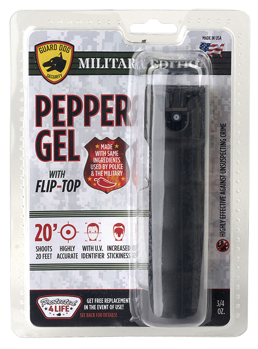GDOG PS-GDME        MILITARY EDITIN PEPPER GEL BLK