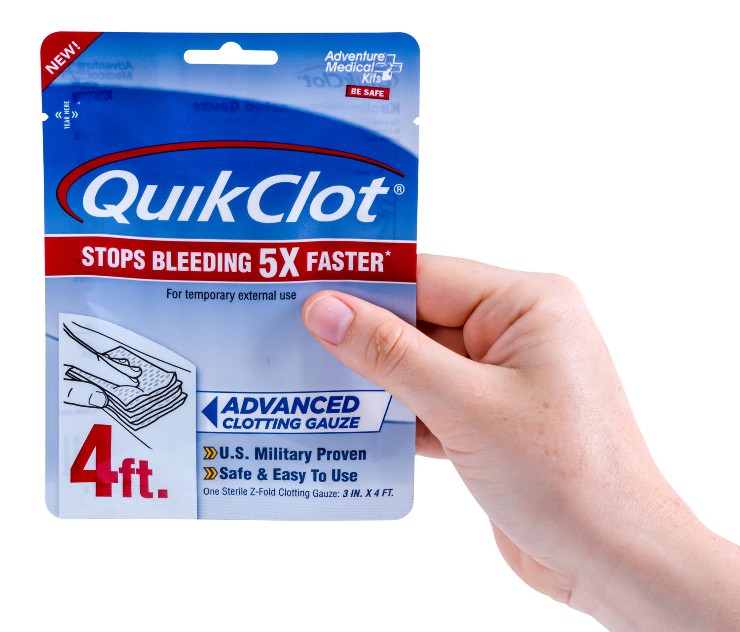 AMK 50200026 QUIKCLOT GAUZE 3" X 4'
