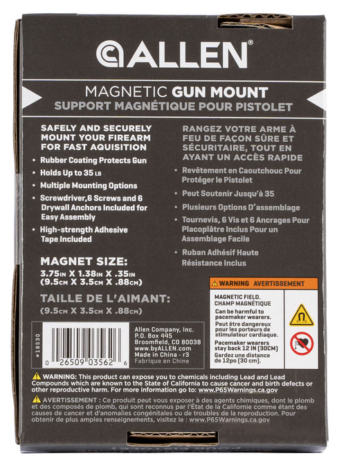 ALLEN 18530  MAGNETIC GUN MOUNT
