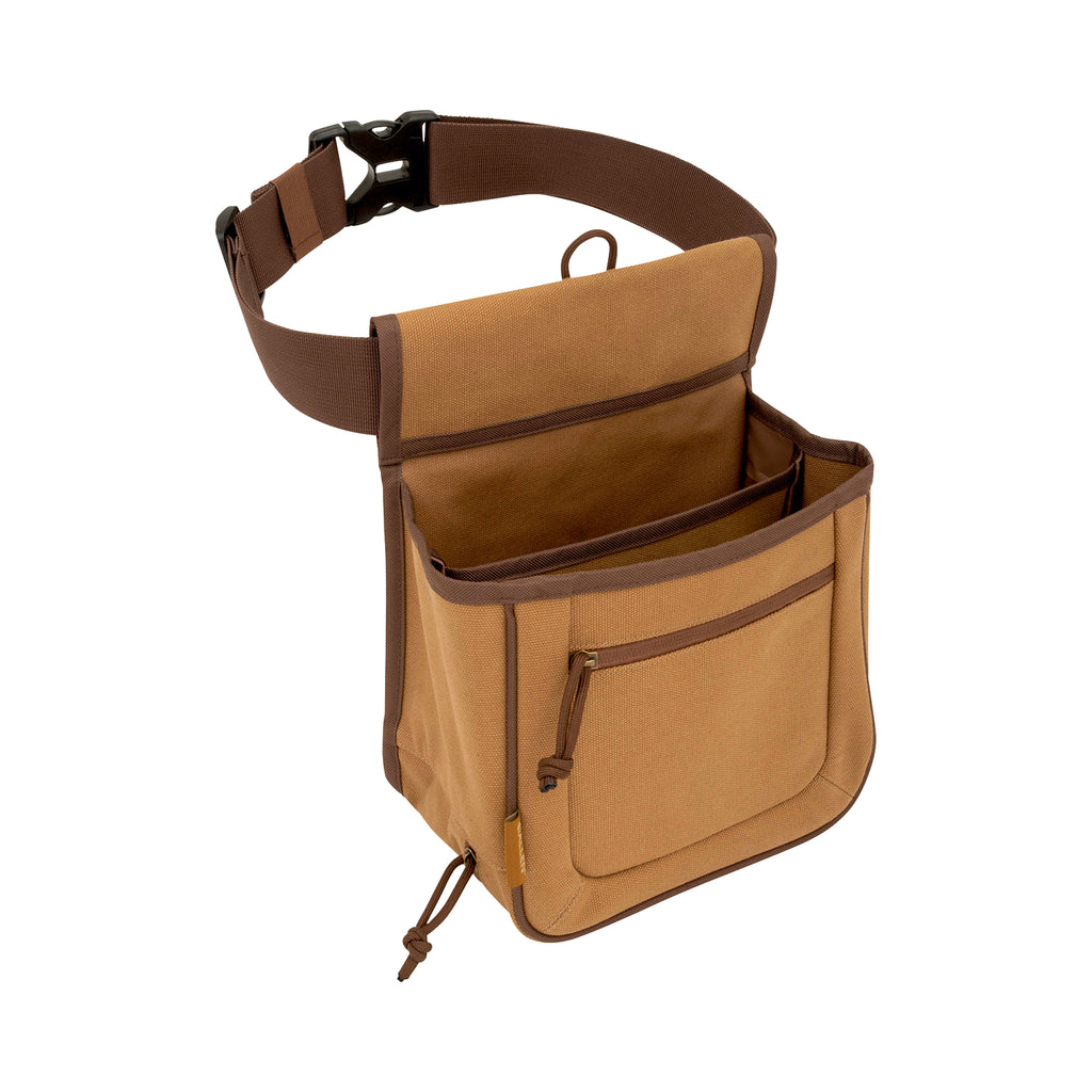 ALLEN 8332   RIVAL DBL COMPARTMENT SHELL BAG TAN