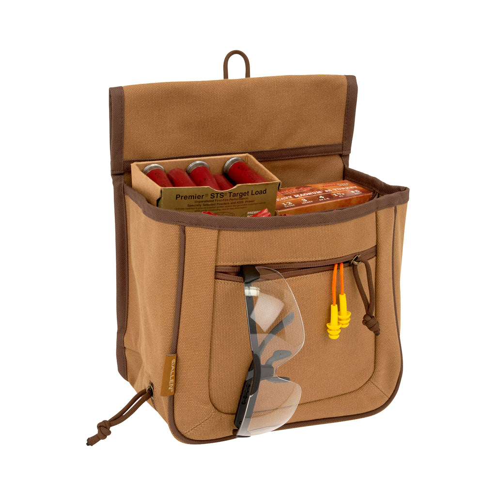 ALLEN 8332   RIVAL DBL COMPARTMENT SHELL BAG TAN