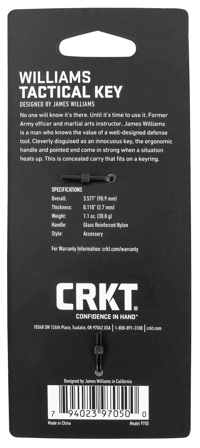 CRKT 9705     WILLIAMS DEFENSE KEY             BLK