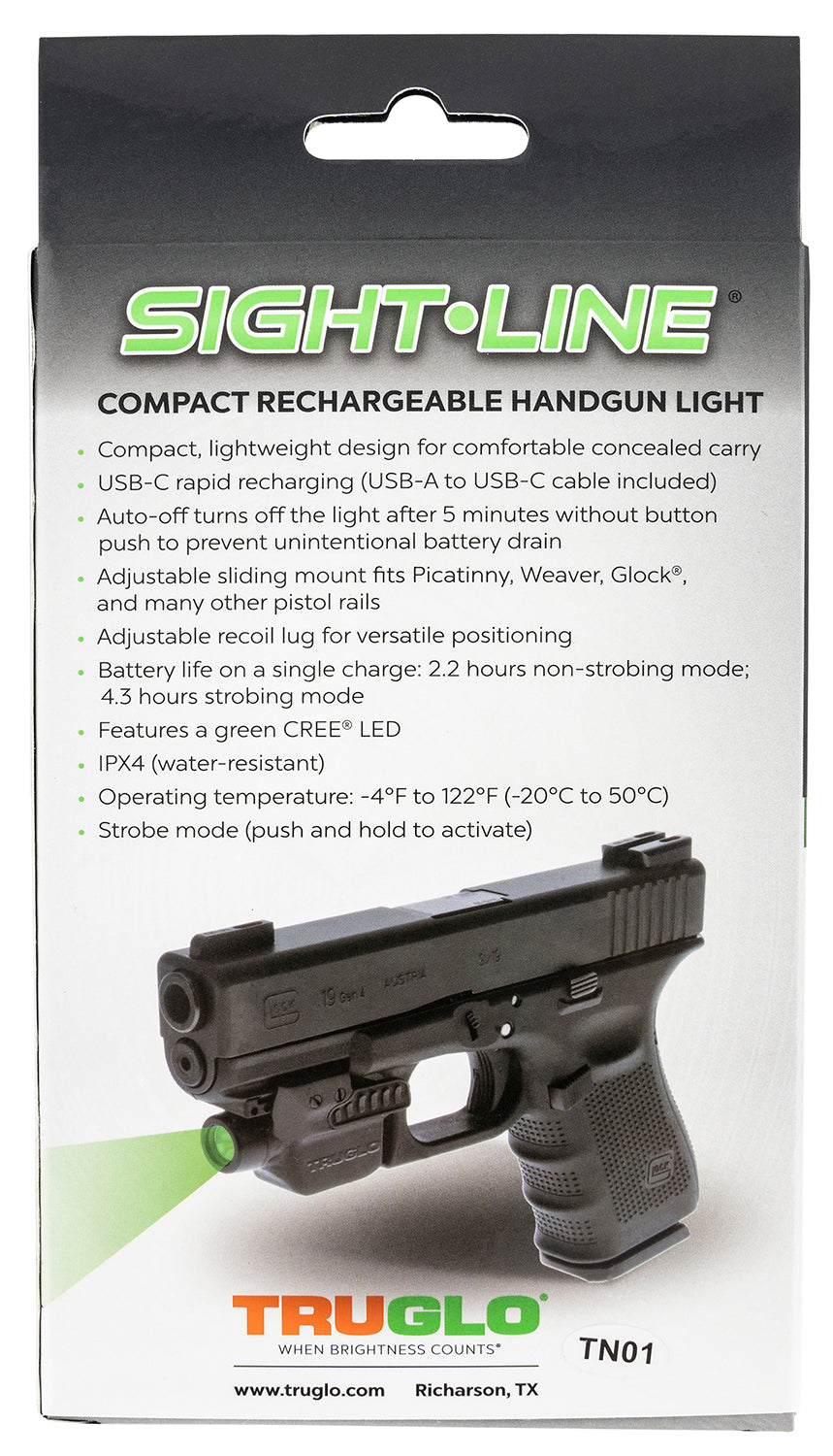 TRU TG-7620LG    LIGHT SIGHT-LINE GREEN