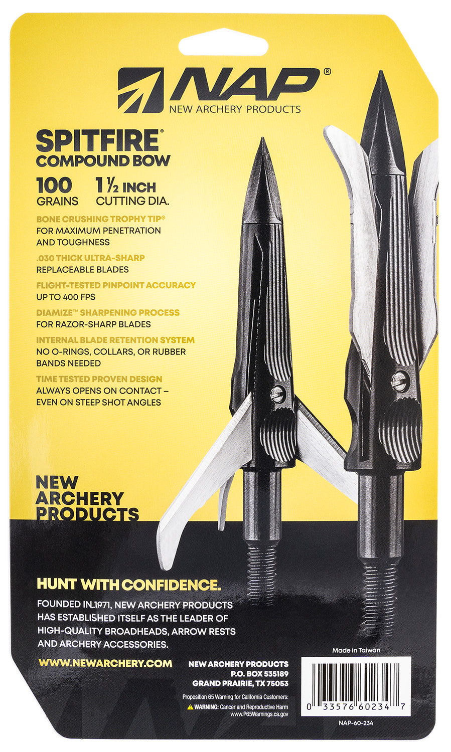 NAP NAP-60-234    SPITFIRE 100 3-BLADE  3PK