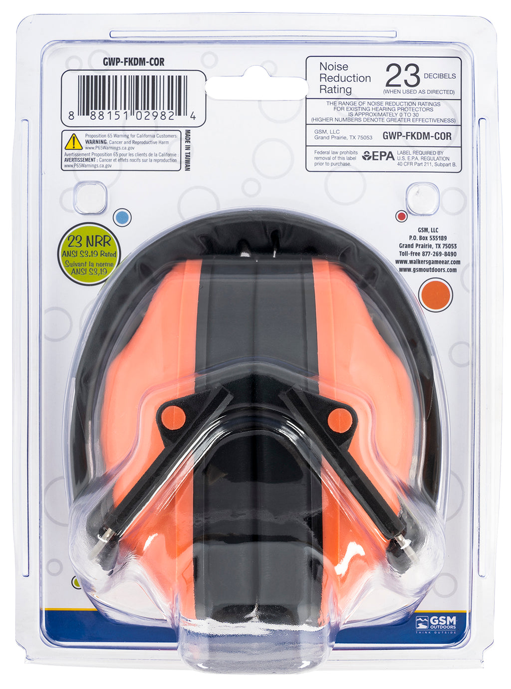 WLKR GWP-FKDM-COR      PASSIVE FLD KID MUFF CORAL