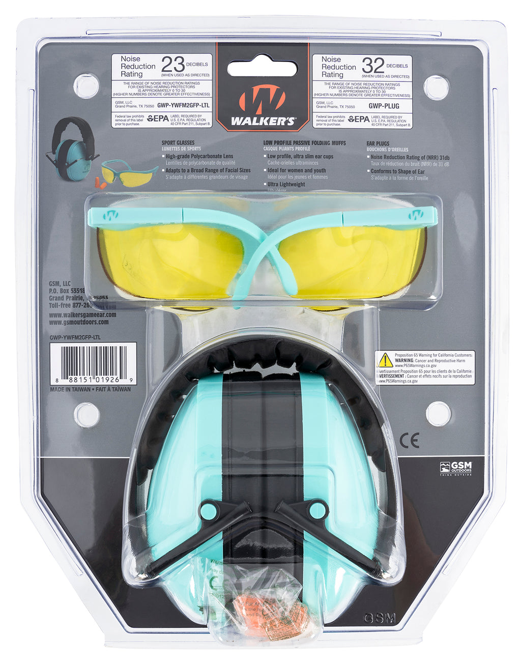 WLKR GWP-YWFM2GFP-LTL  YTH WOMEN PASS MUFF GLASSES