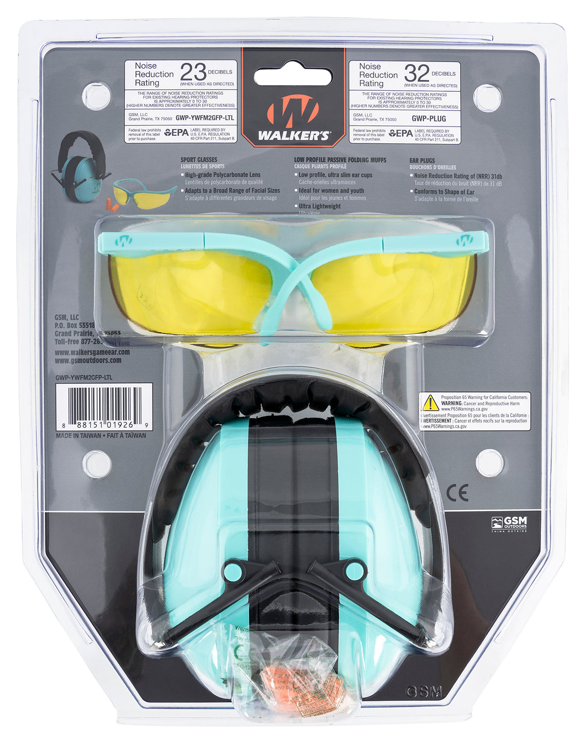 WLKR GWP-YWFM2GFP-LTL  YTH WOMEN PASS MUFF GLASSES