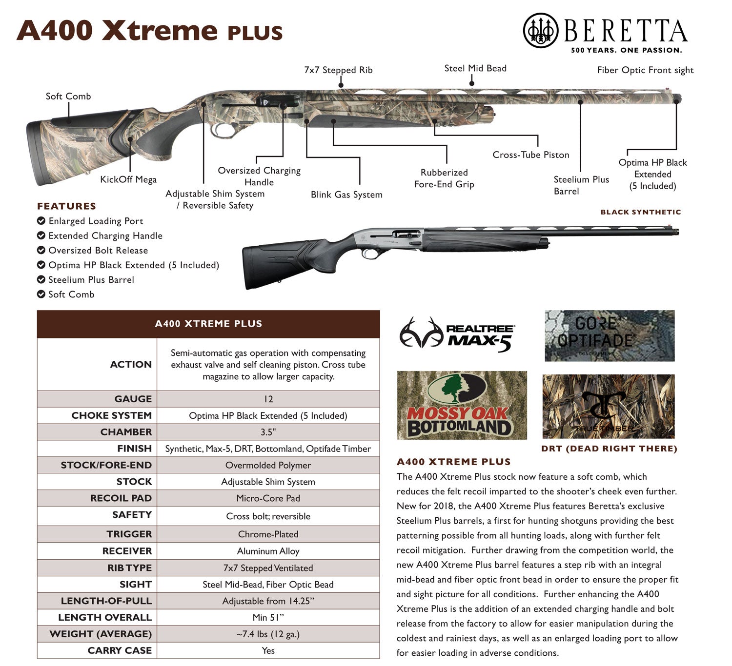BER J42XU16   A400 XTR PLUS KO 12 26 3.5    MOSSBL