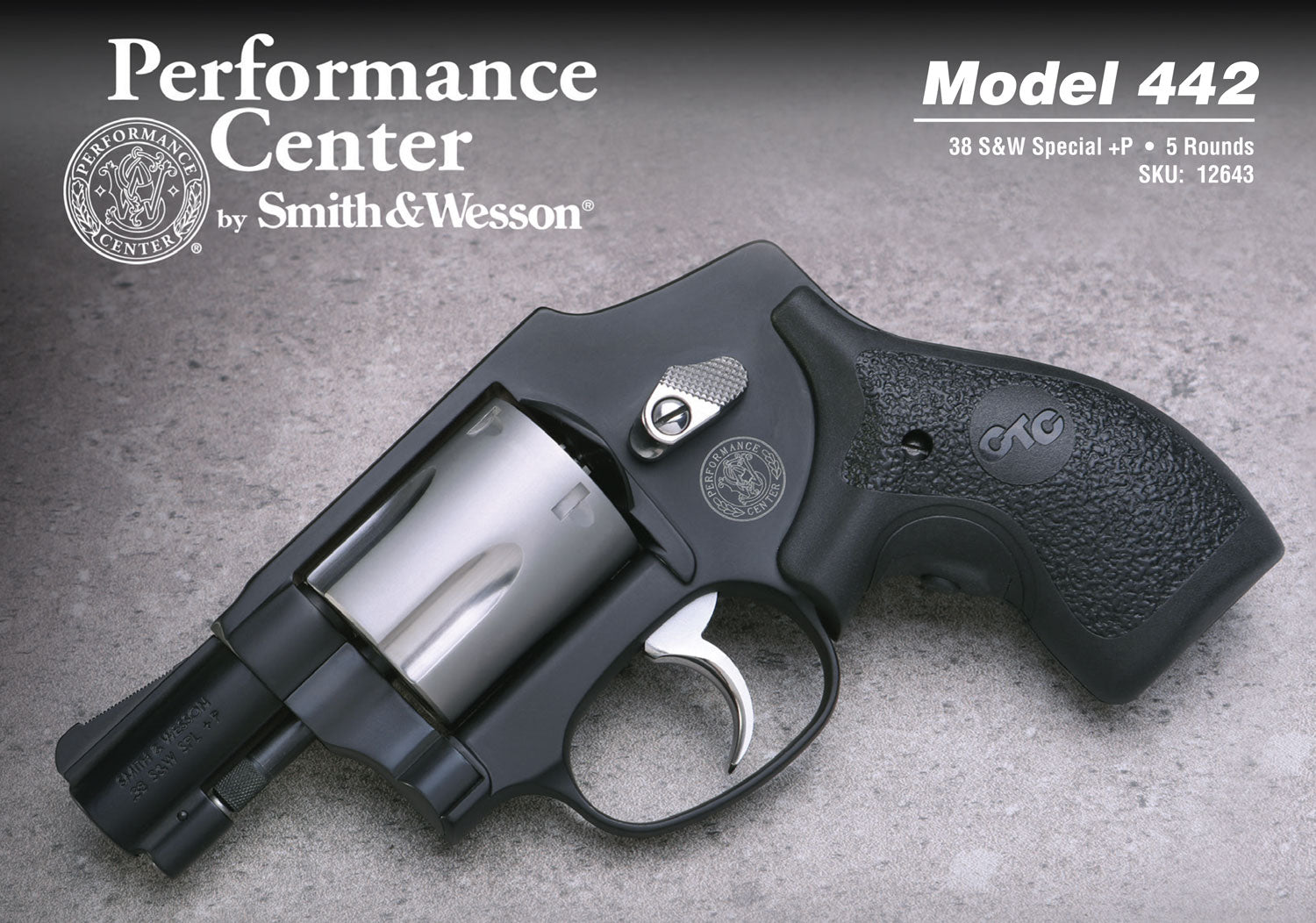 S&amp;W*M442         12643  38 PFMC CTRED 1.88  5R 2TN