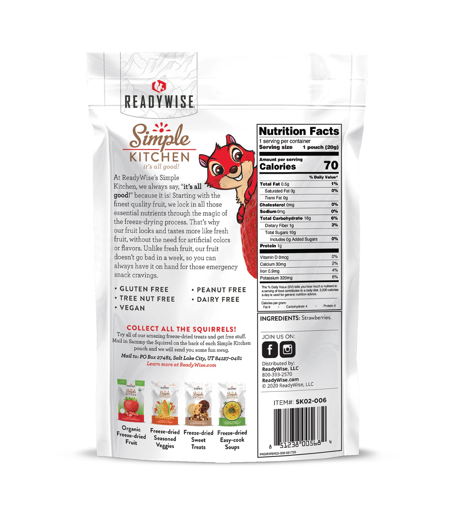 WISE SK05-006 6 CT  PK - SIMPLE KITCHEN STRAWBRY