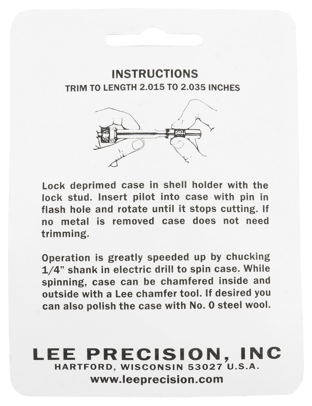 LEE 90993 GAUGE/HOLDER 260 REM