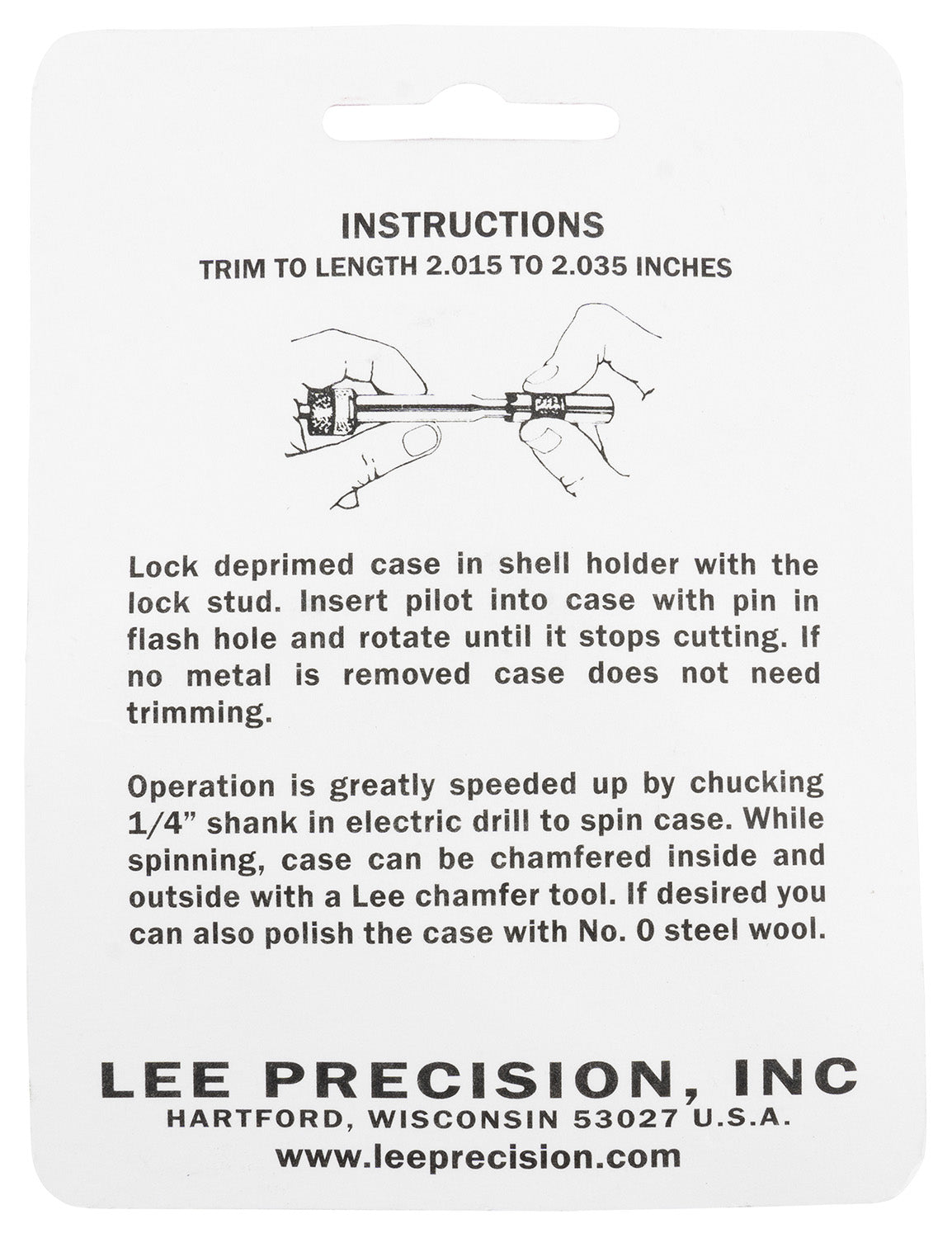 LEE 90993 GAUGE/HOLDER 260 REM