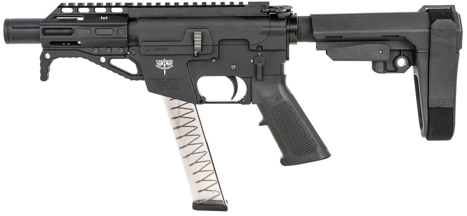 FREEDOM ORDNANCE FX9P4S       9MM 4" BRACE 31R