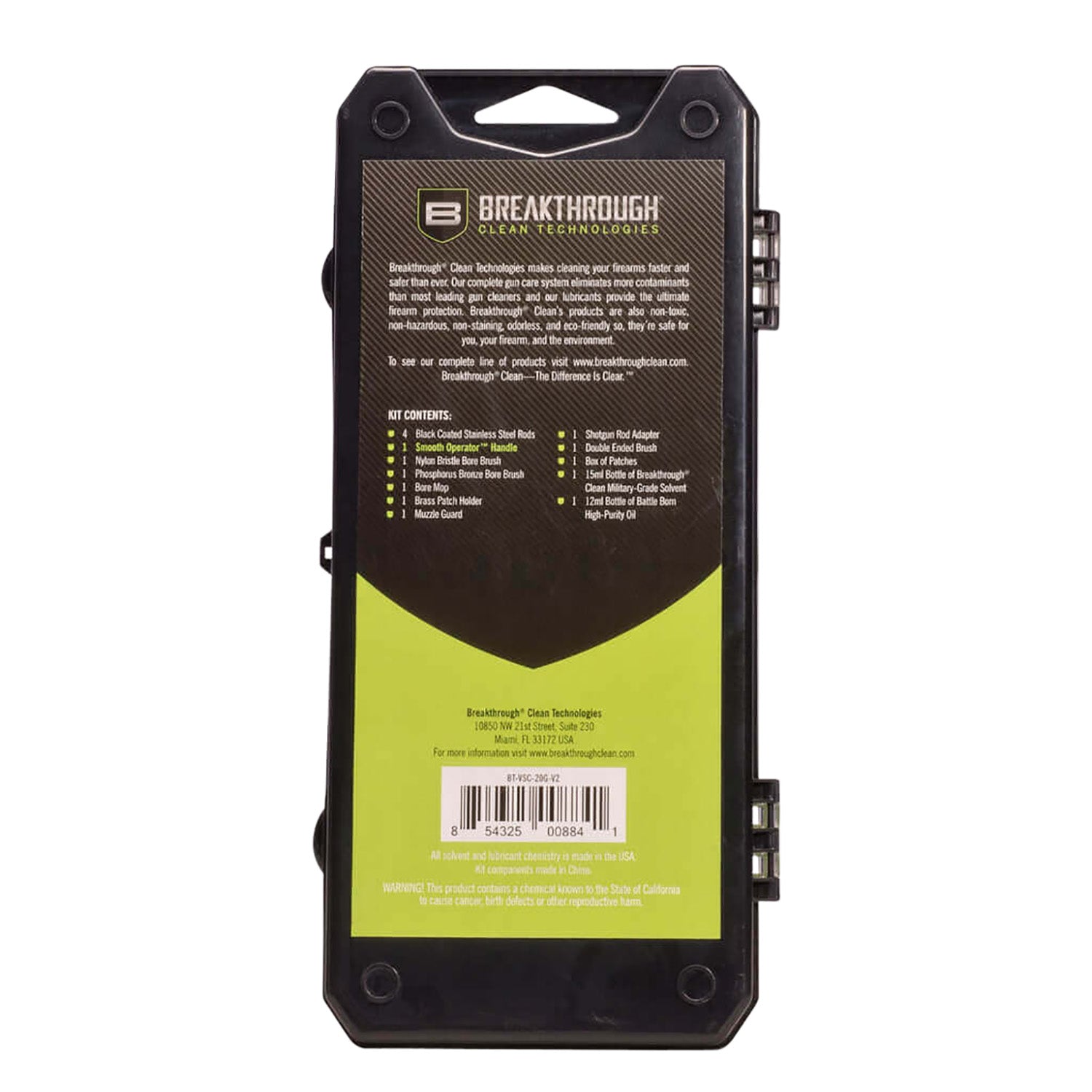 BRKTHRU BT-CCC-20G        VISION CLN KIT 20G