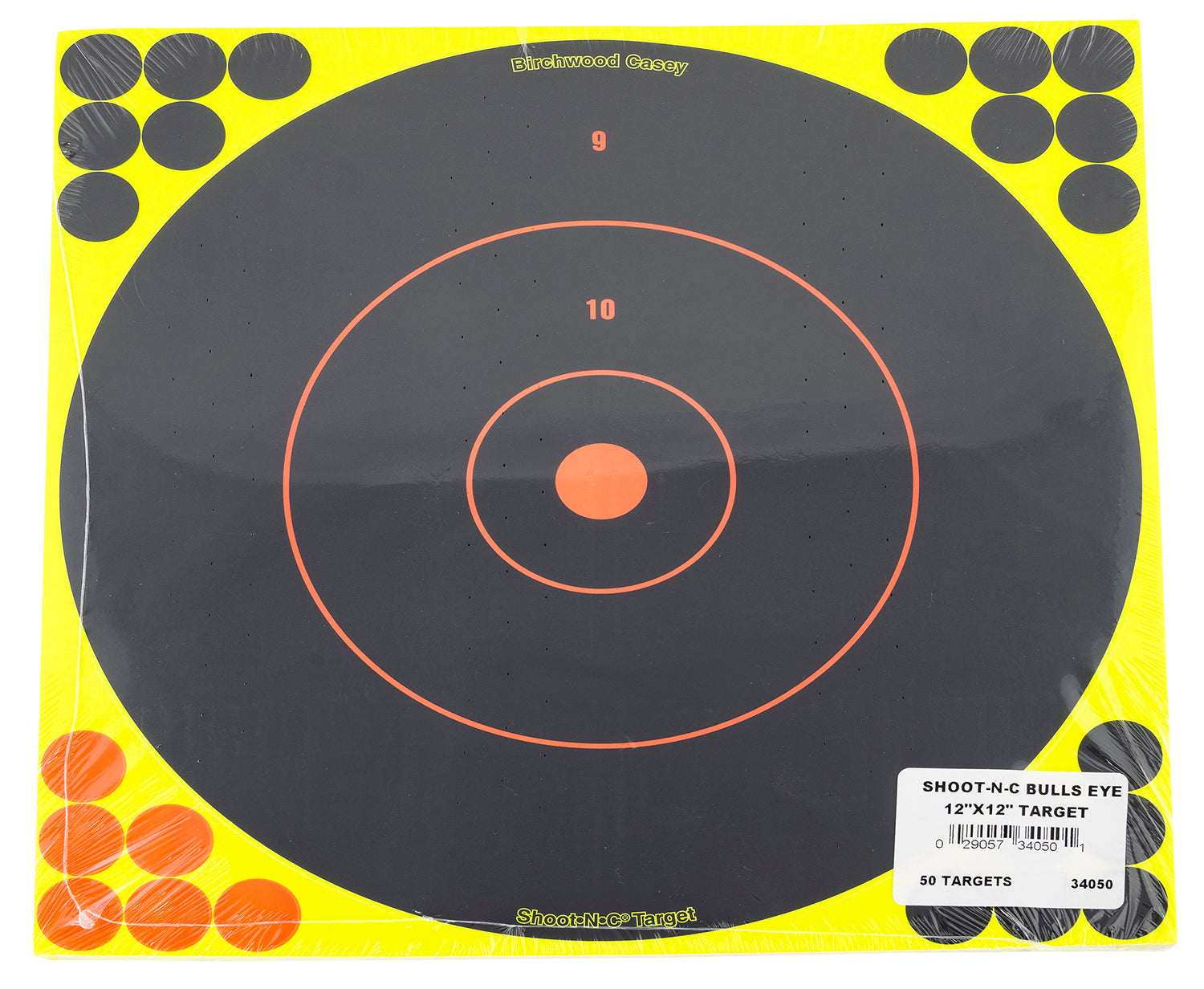 BIR 34050          SHOOT-N-C 12" BULLSEYE     50PK