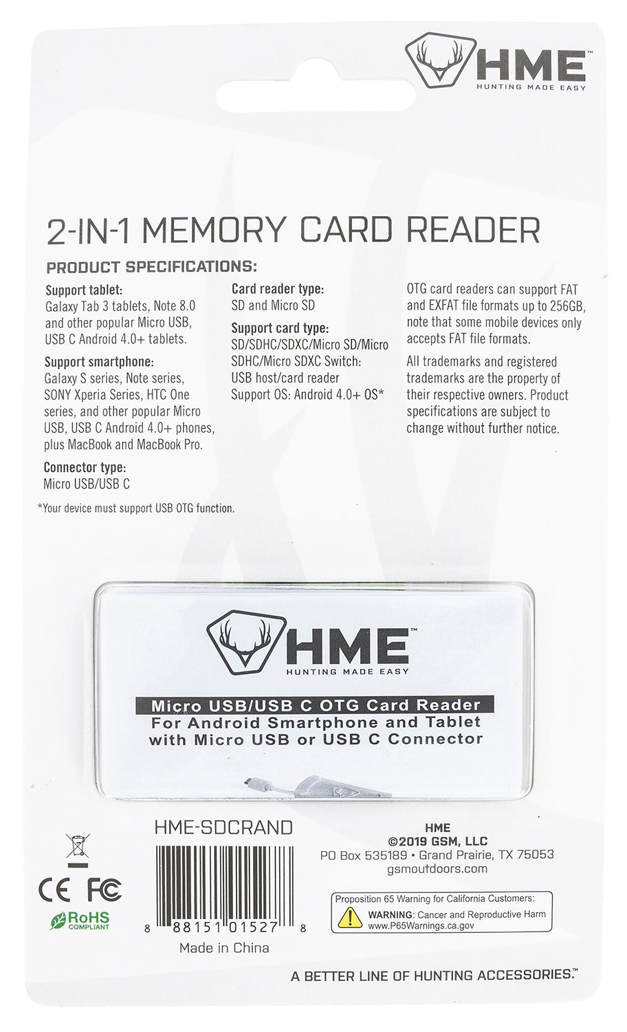 HME HME-SDCRAND    ANDROID SD CARD READER