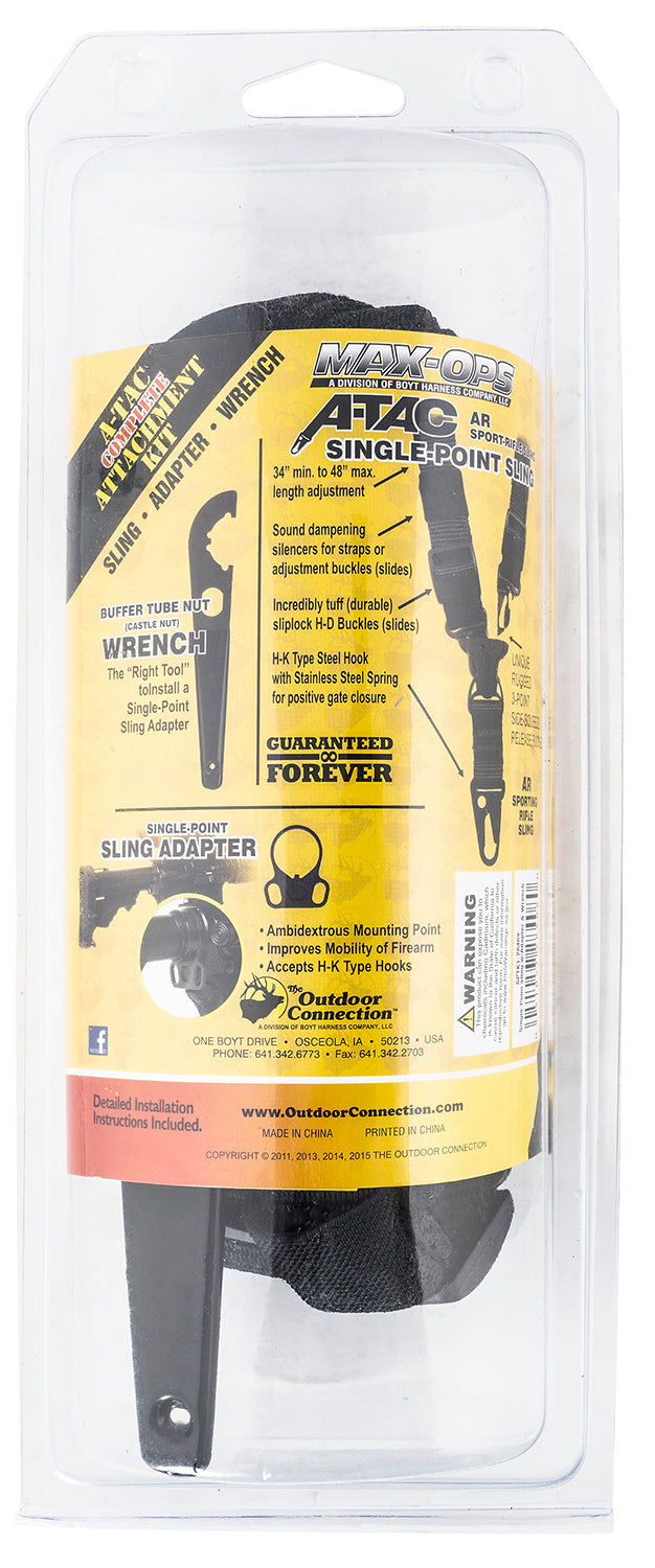 BOYT SPTK1-28408 A-TAC SLING W/ADPTR&amp;WRNCH     BLK