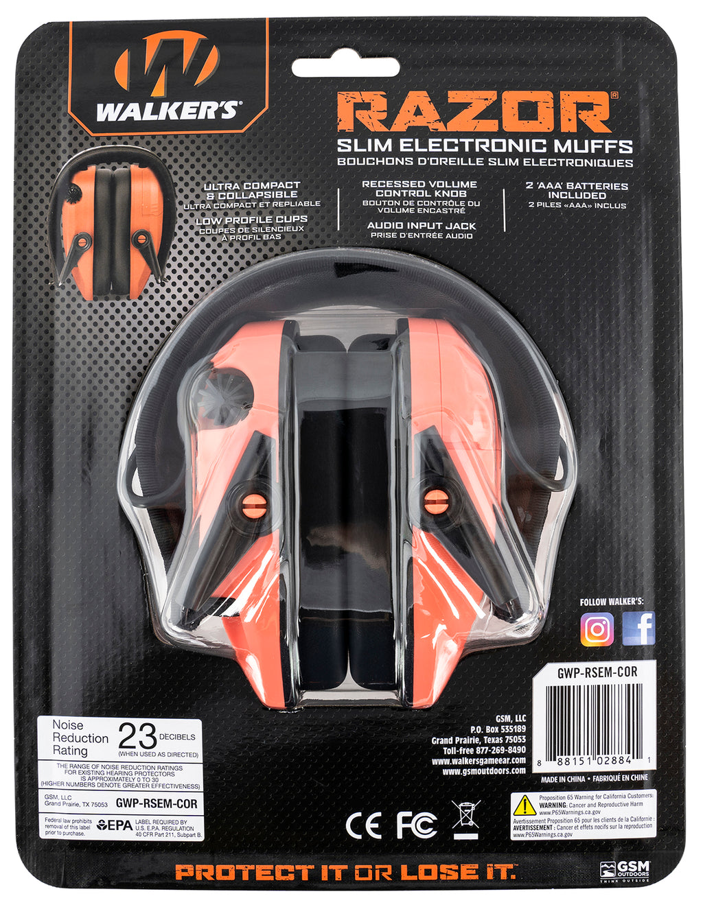 WLKR GWP-RSEM-COR      RAZR SLIM ELC MUF CORAL