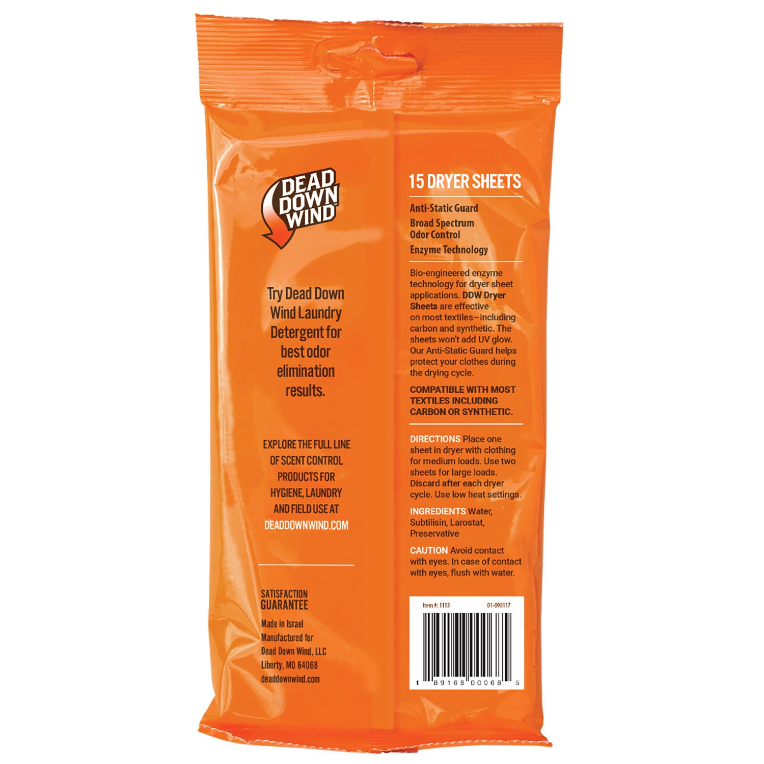DDW 1113       DRYER SHEETS