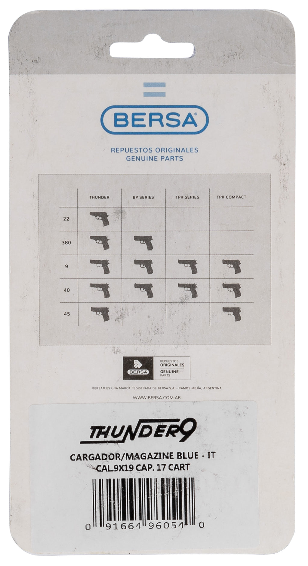 BERSA THUN9MHCMAG     THUNDER 9        17R HGH CAP
