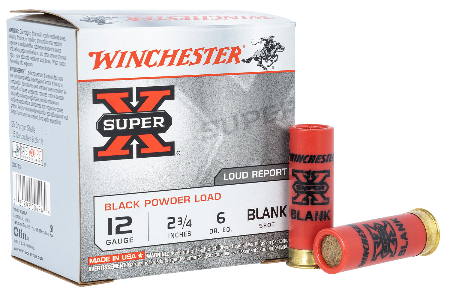 WIN XBP12W    SUP-X  BLANK 12 2.75 BP        25/10