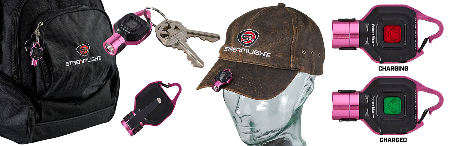 STL 73303  POCKET MATE LIGHT W/USB CHARGE    PINK