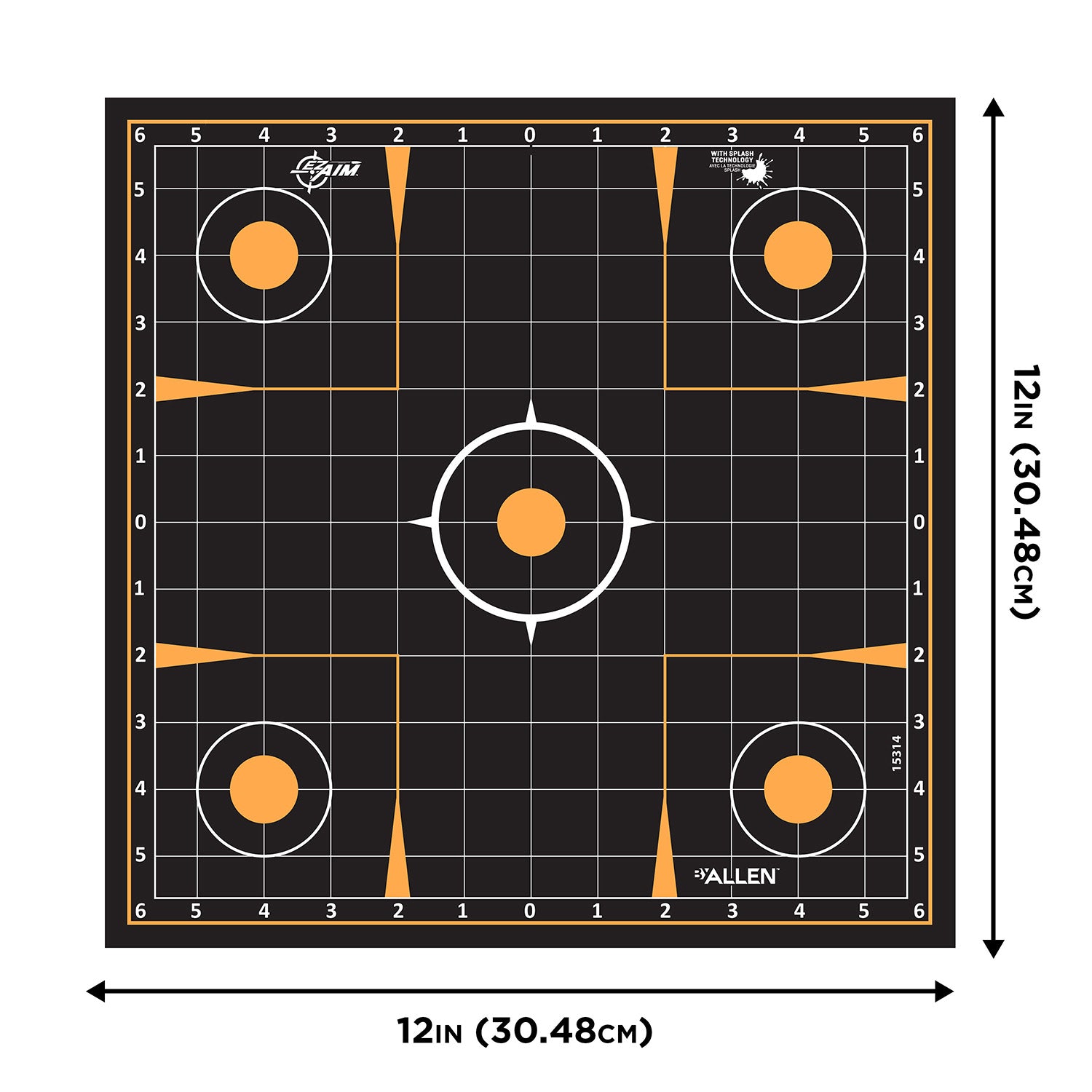 ALLEN 1531410 EZAIM SPLASH  12X12 SIGHTIN GRID
