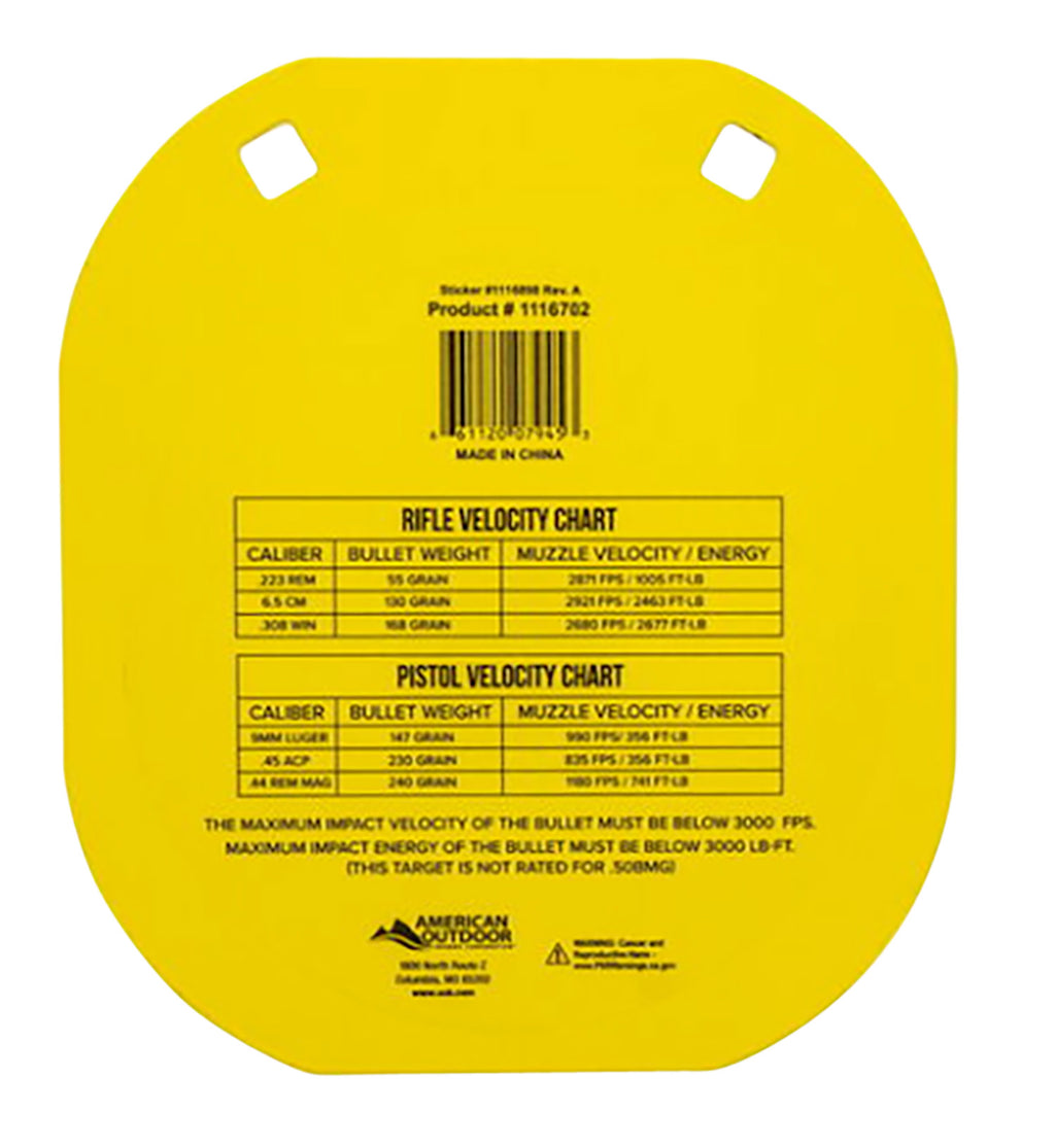 CALD 1116703   AR500 8IN GONG TARGET