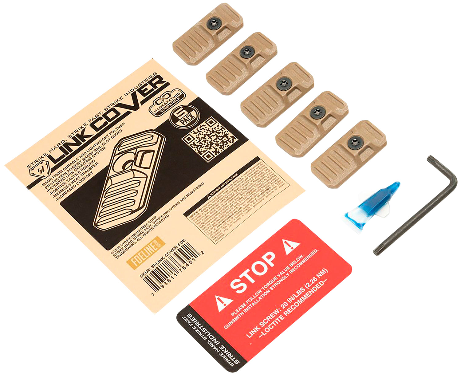SI LINK-COVER-FDE       LINK RAIL COVER 5PC
