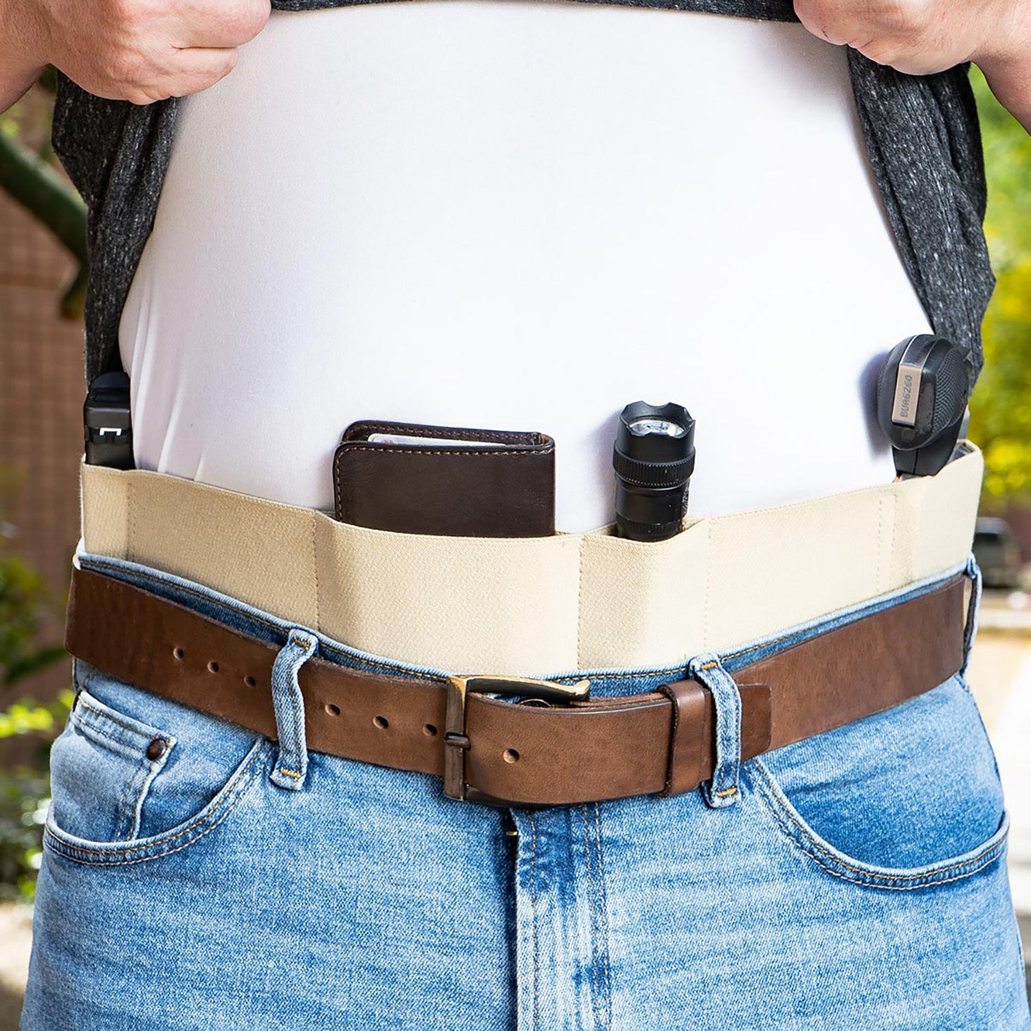GALCO UWKHLG2     UNDERWRAPS BELLY LARGE      KHKI