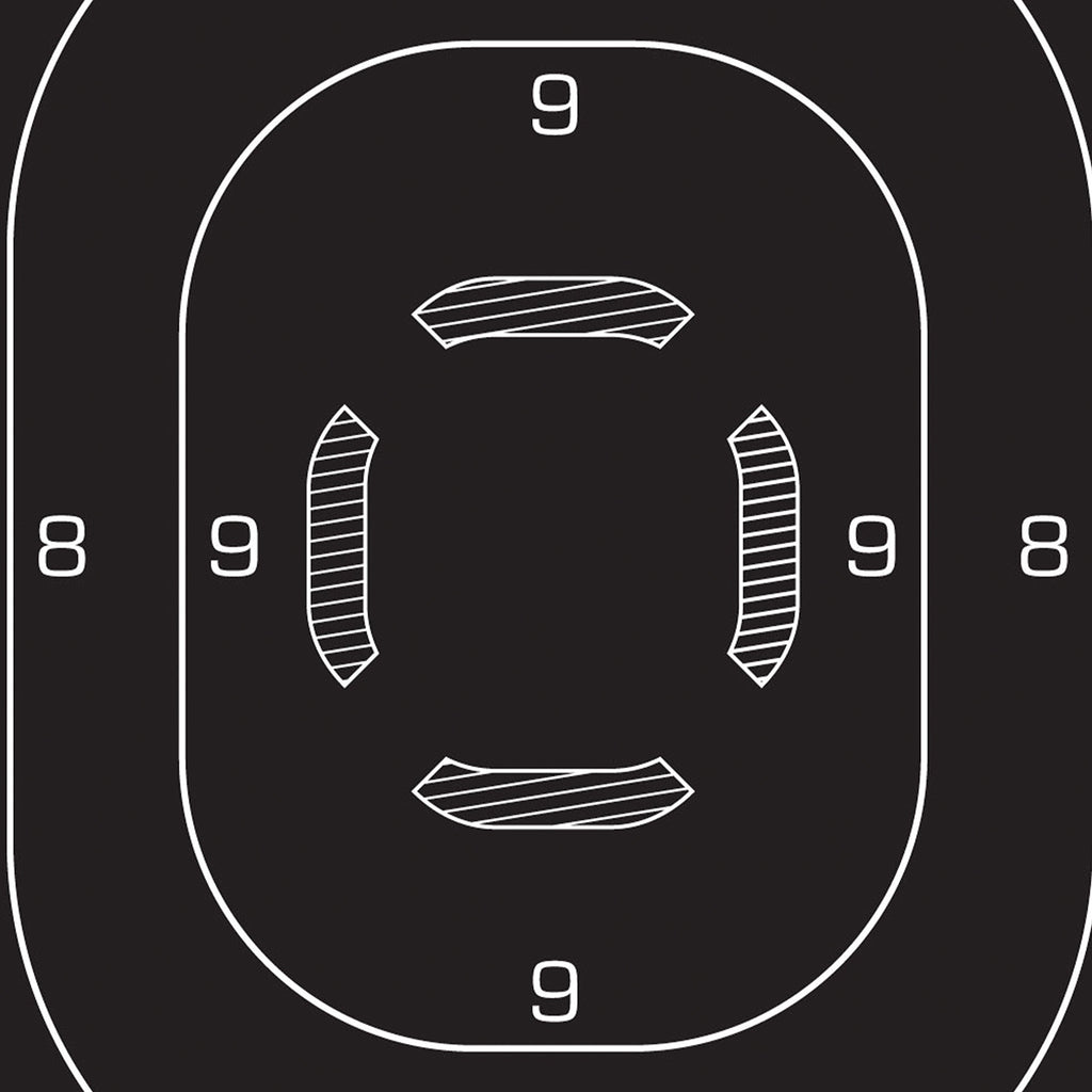 ALLEN 15447  EZ AIM  SILHOUETTE TRGT 12X18 25 PK