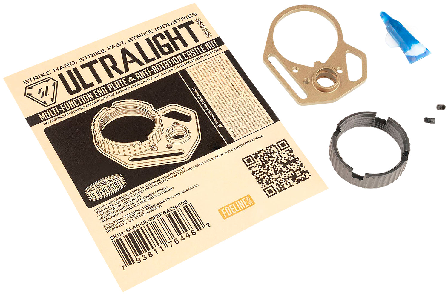 SI AR-UL-MFEP&amp;ACN-FDE  END PLATE &amp; ANTI-ROTATE NUT