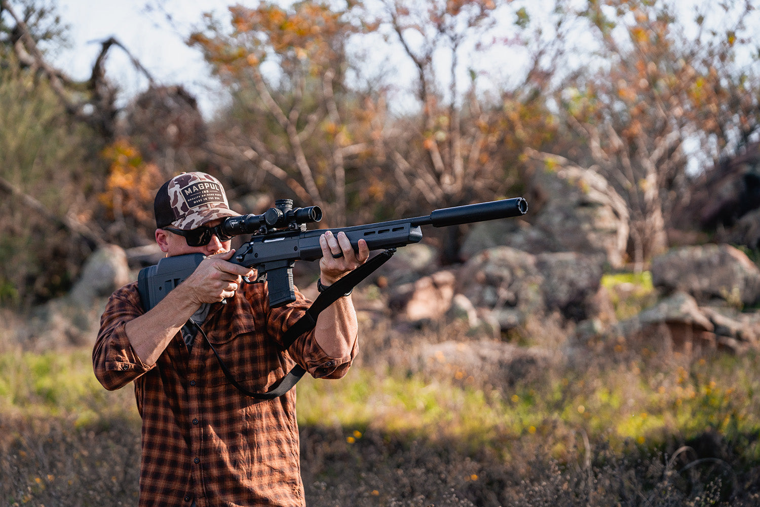 MAGPUL MAG1207-GRY RUGER AM  SA STANAG MAG WELL