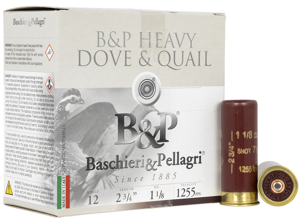B&amp;P 12B18D75  DOVE&amp;QUAIL 12 2-3/4"1-1/8 7.5 25/10