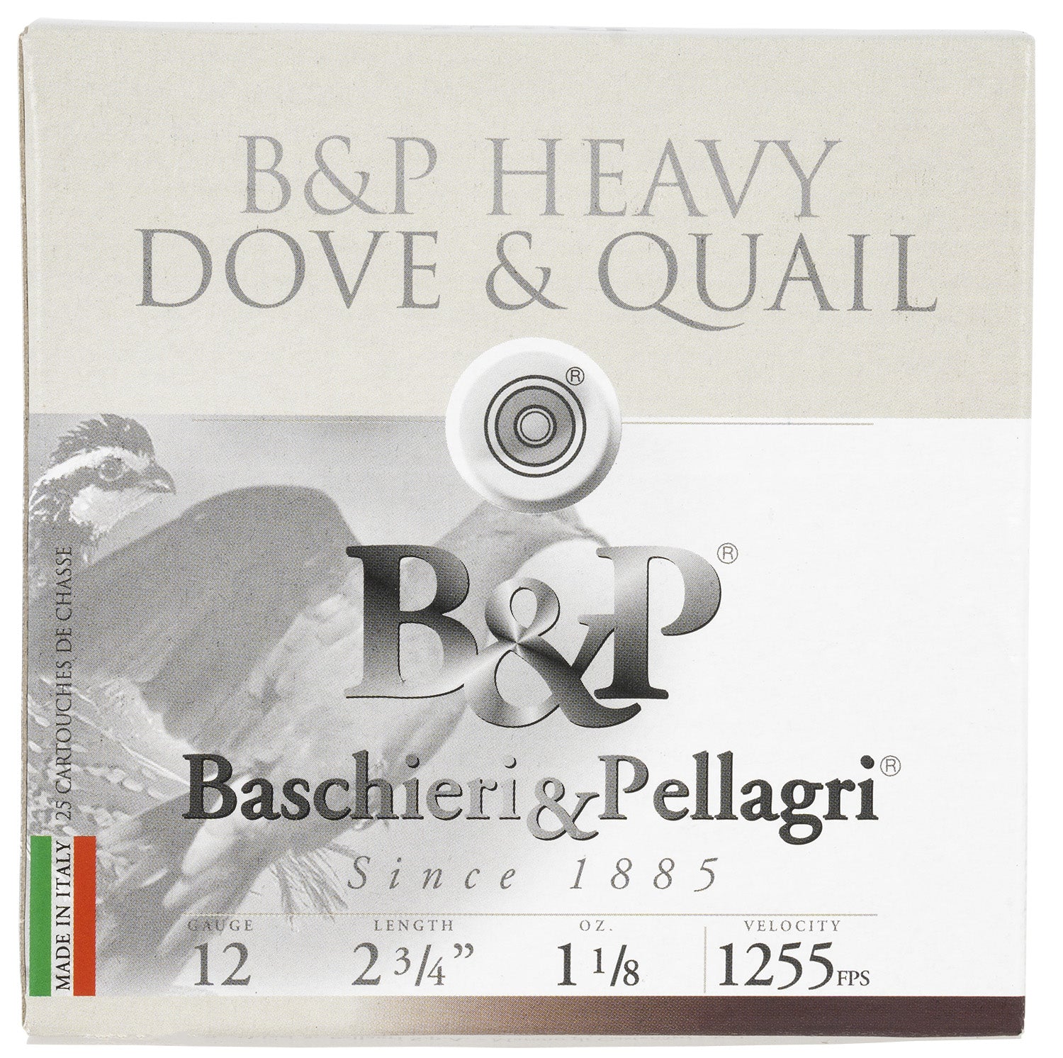 B&amp;P 12B18D75  DOVE&amp;QUAIL 12 2-3/4"1-1/8 7.5 25/10