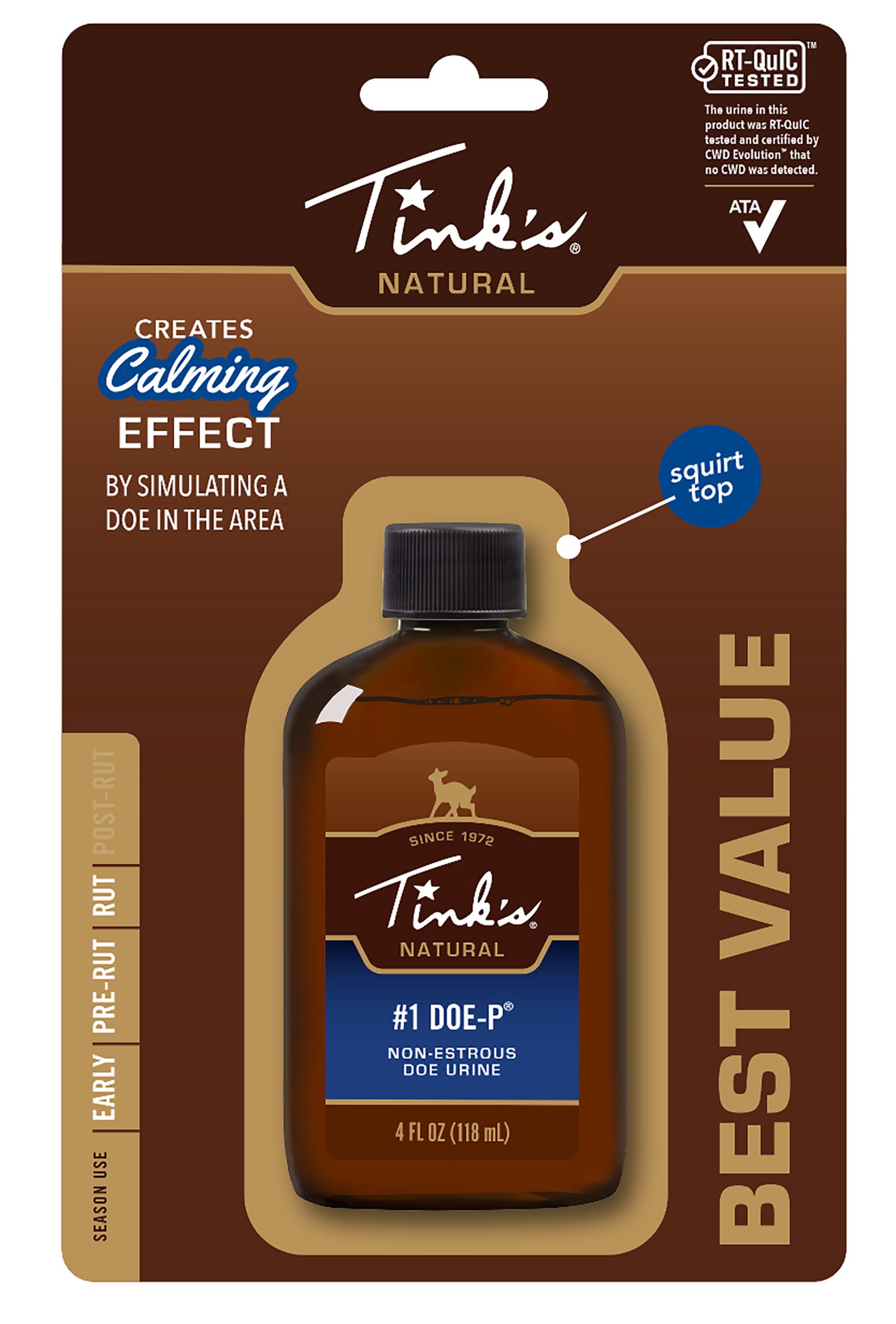 TINKS W6216    #1 DOE-P NON-ESTROUS PLASTIC