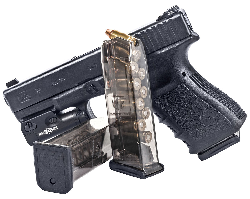 ETS SMK-GLK-19-10  GLOCK 19   10RD 9MM MAG  SMOKE