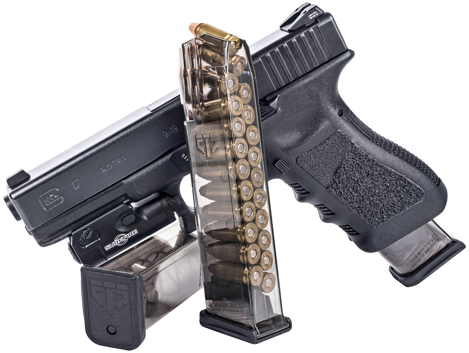 ETS SMK-GLK-9-22   GLOCK 9MM  22RD 9MM MAG  SMOKE
