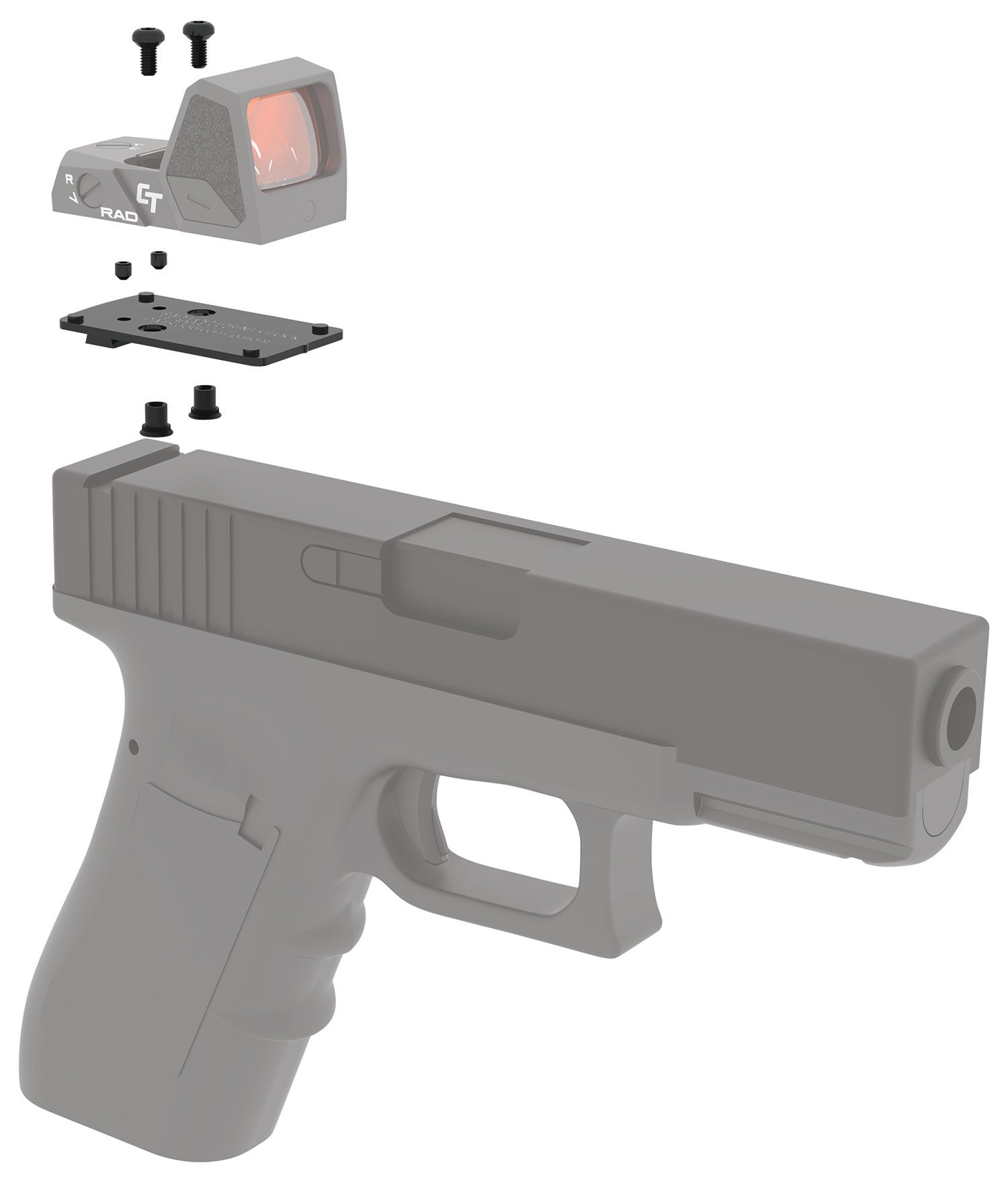 CRIM 013000186  CT-RAD DOVETAIL MOUNT KIT FITS