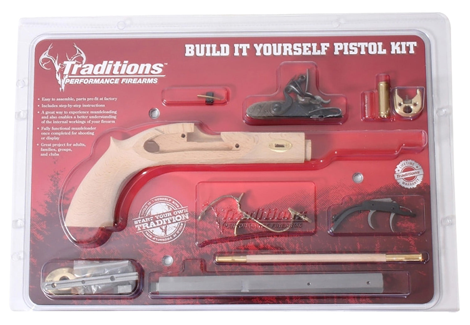 TRAD KPC50902   TRAPPER PISTOL KIT FLINT 50C  9.75