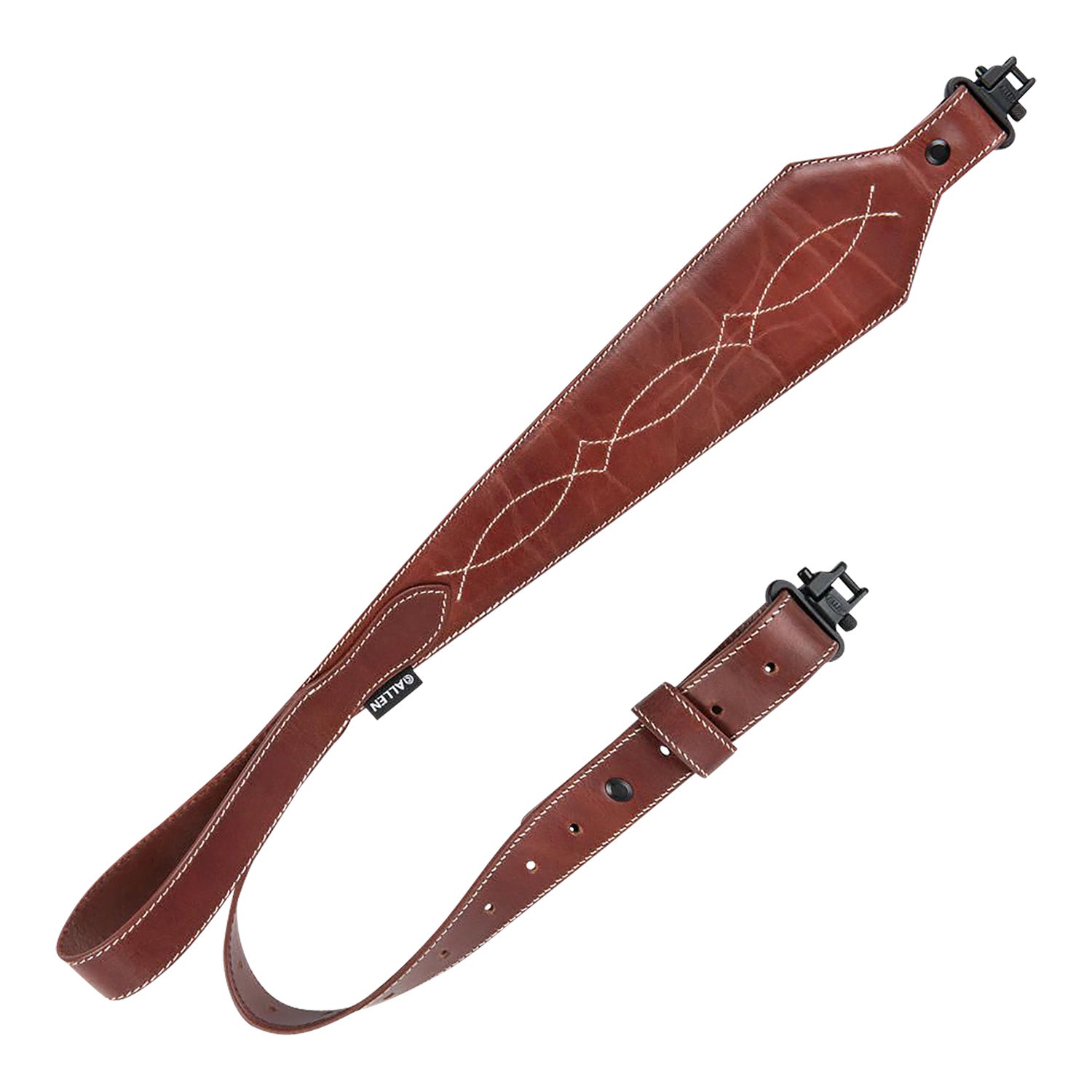 ALLEN 8508   LEATHER SLING WESTERN SCALLOP  BROWN
