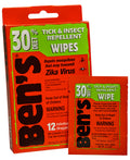 AMK 00067085 BENS 30  TICK/INSECT REPEL WIPES