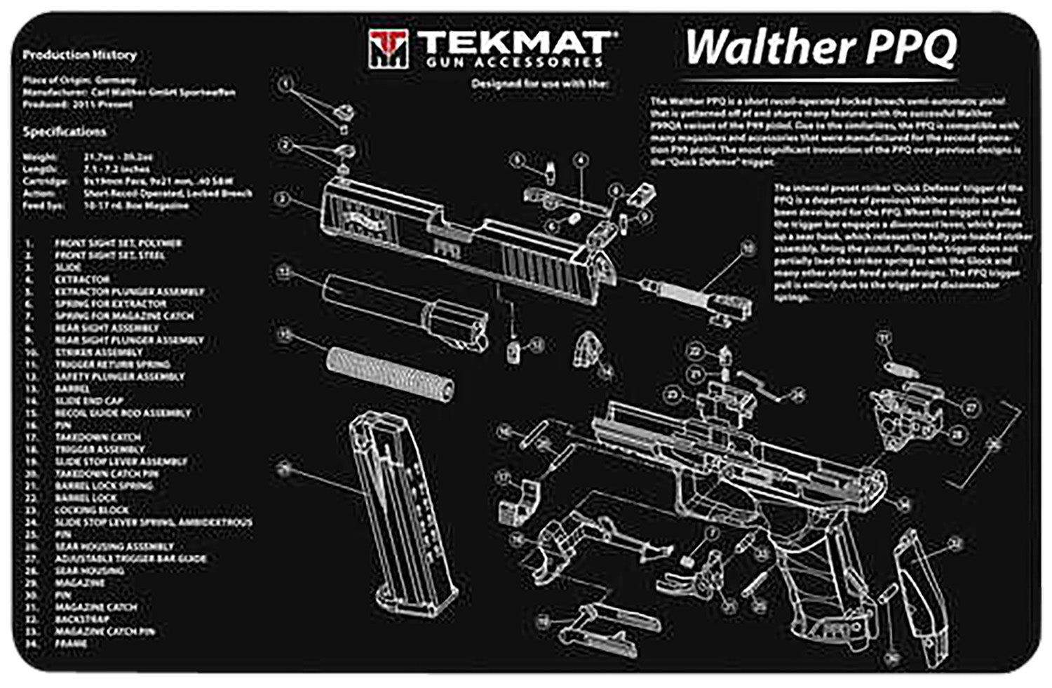TEKMAT TEKR17WALQ5SF       WALTHER Q5 SF