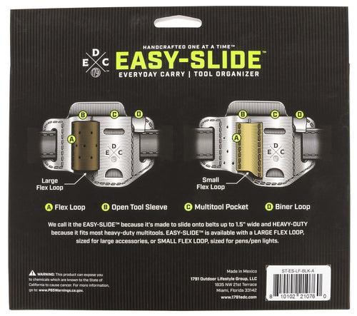 1791 ST-ES-LF-BLK-A  EDC STANDARD ESY SLIDE LG BLK