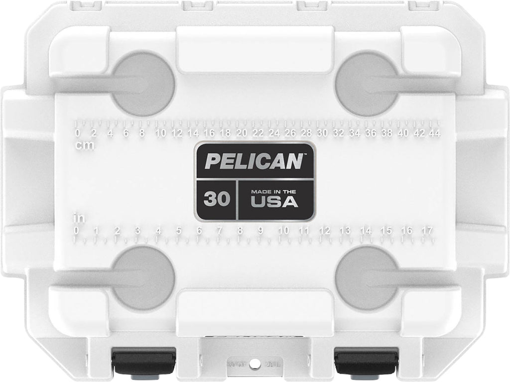 PELICAN 30Q-1-WHTGRY     30QT ELITE COOLER WHT/GRY